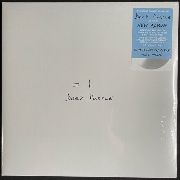 Deep Purple =1 Limited Edition Clear Double Vinyl, LP, Earmusic, 2024, NEW - Picture 1 of 4